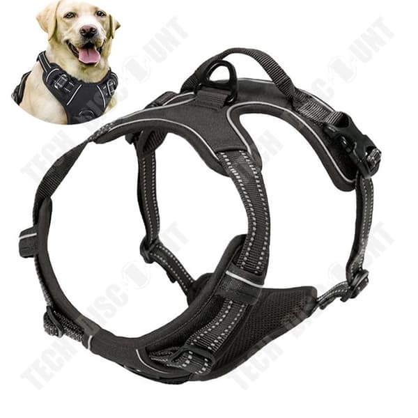 TD® reflekterande hundsele för stora och medelstora hundar Traction Style Väst för hundar storlek L