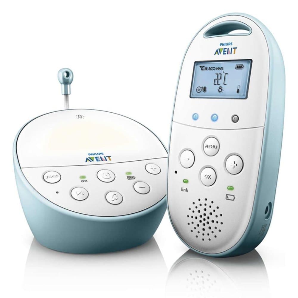Philips DECT Babymonitor hvit og blå SCD560/00