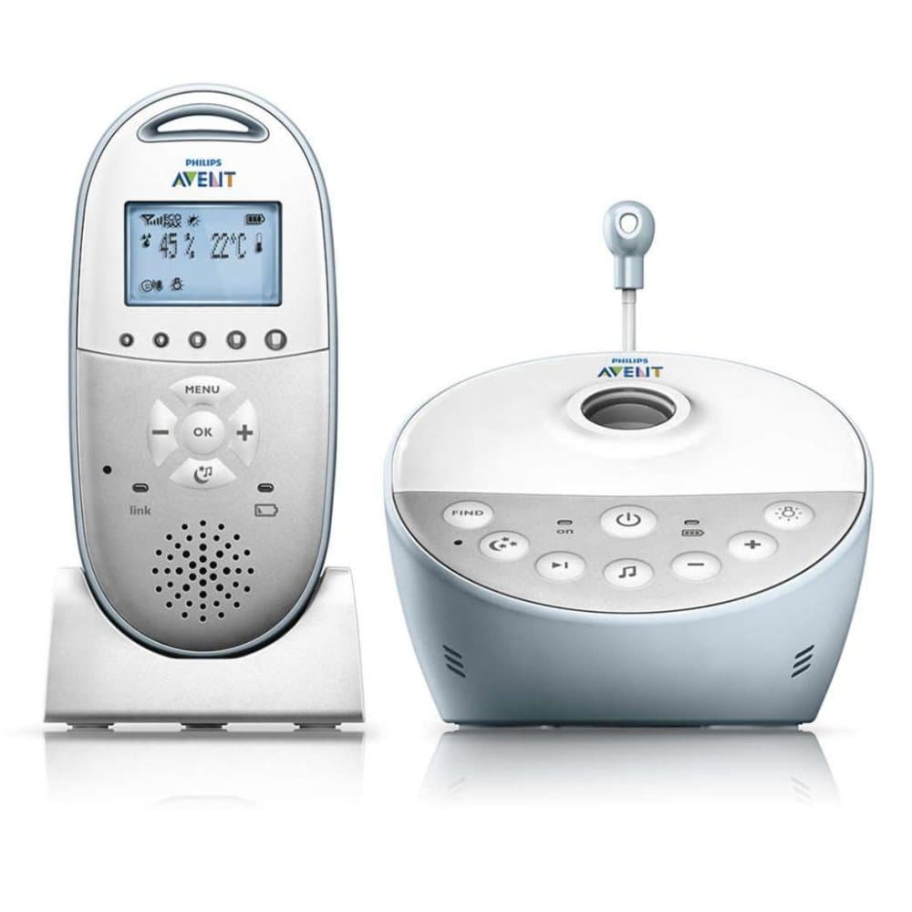 Philips DECT Babymonitor hvit og blå SCD580/00