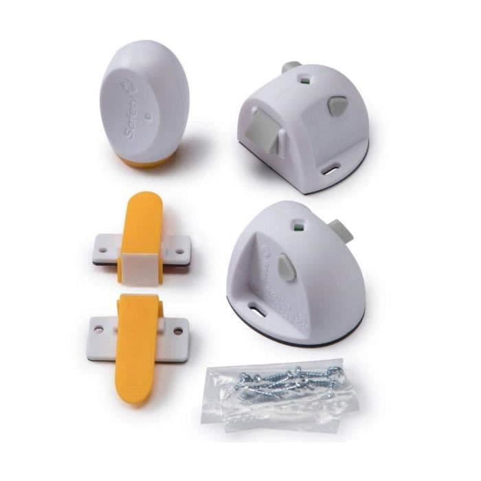 SÄKERHET 1ST Magnetisk självhäftande skåpspärr