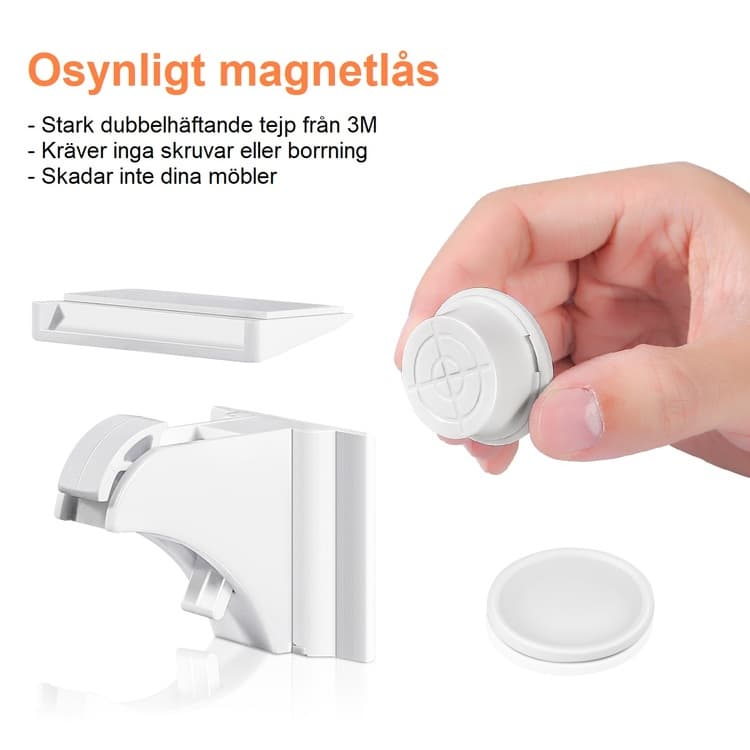 Magnetiskt barnlås 10-pack - Håller föräldrarna lugna med säkra barn