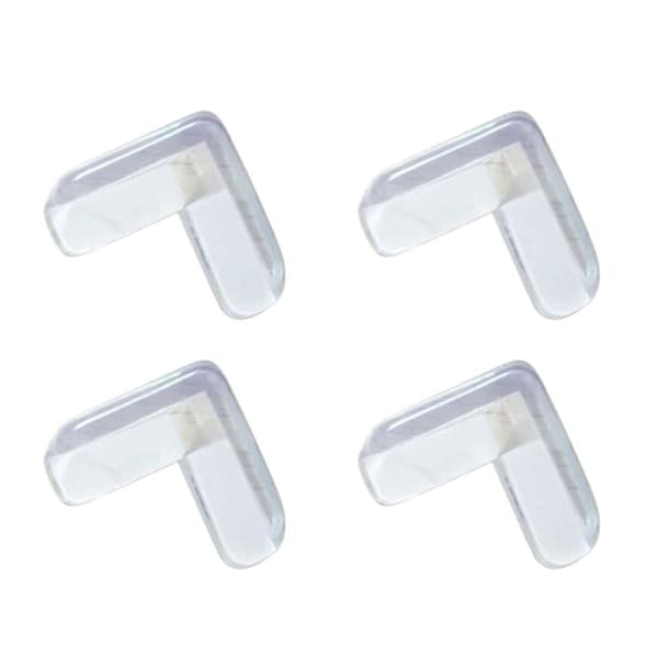 L-formade hörnskydd barn 10-pack - Flera färger Transparent