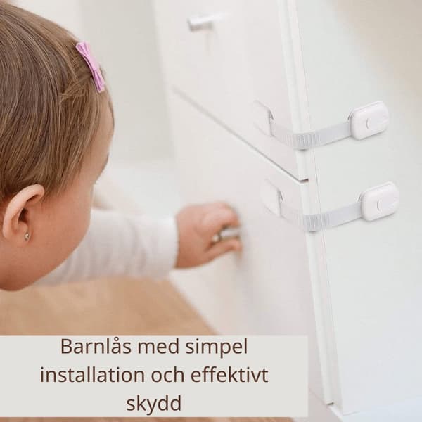 Børnelås til skabe og døre - Nem installation