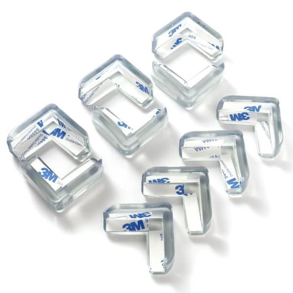 10 st Transparent silikon möbelhörnskydd, hörnskydd, med lim