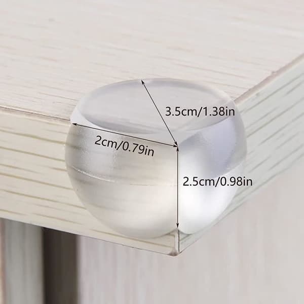 Baby Bord Hörn Skydd Plast Bord Hörn Skydd Transparent Pvc Hörn Skydd Används för att fästa i hörn [386]