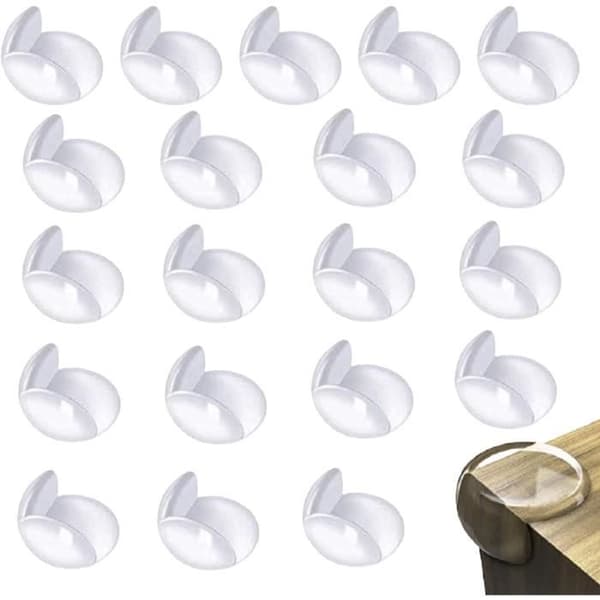Babybordshörnskydd Plast bordshörnskydd Klart PVC-hörnskydd som används för att fästa i hörn[448]