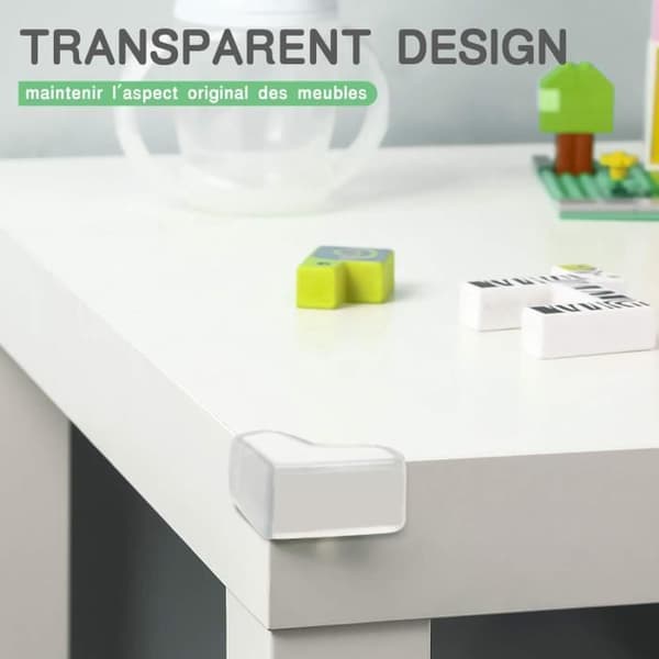 [Pack of 10] Bordshörnskydd för babysäkerhet, transparent möbelhörnskydd, hörnskydd för barn