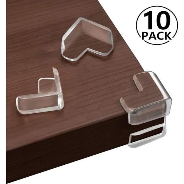 [Pack of 10] Bordshörnskydd för babysäkerhet, transparent möbelhörnskydd, hörnskydd för barn