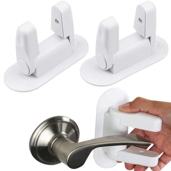 2-Pack Barn Säkerhetslås för Dörr & Fönster Handtag