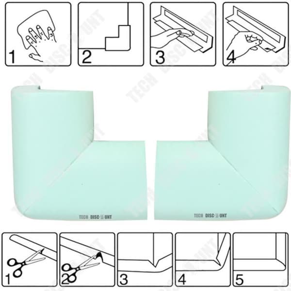 TD® Baby hörnskydd anti-kollisionsbord barnsäkerhet kanter skydd låsning hem möbler bord hörn gömma