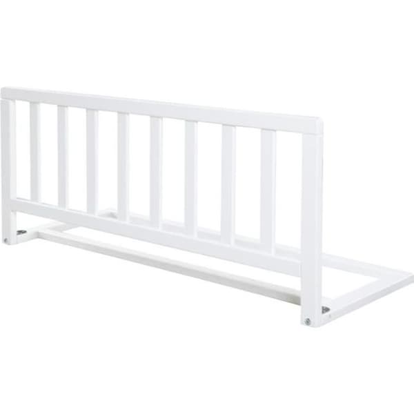 ROBA Puinen sängynlaita 90 cm - Turvallinen putoamissuoja vauvoille ja lapsille - 18 kuukaudesta 5 vuoteen - Helppo koota - Valkoinen