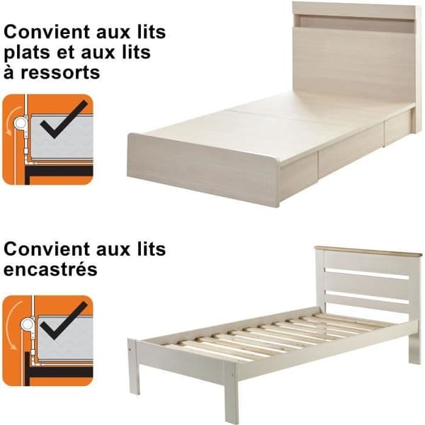 Dreambaby Nicole Bed Barriere - Sängar och platta sängar - 150 cm breda och 50 cm höga - grå