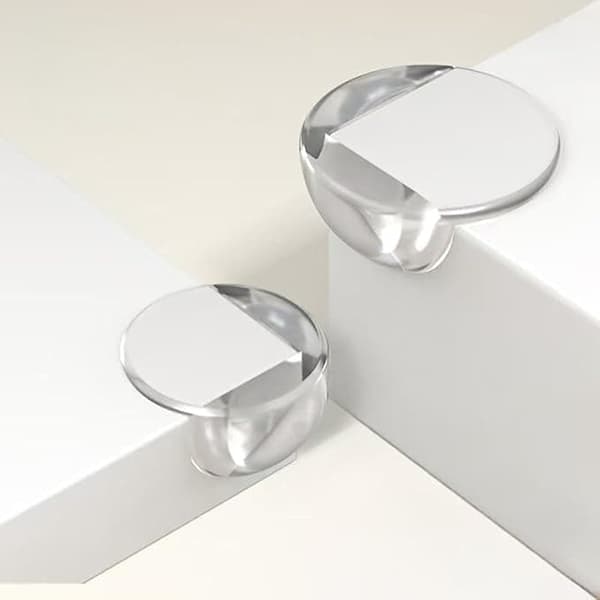 OBOSOE 12 Pcs Premium Hörnskydd & Kantskydd för Barn - Miljövänlig PVC ，Genomskinlig & Luktfri, Tuggbar Säkerhet