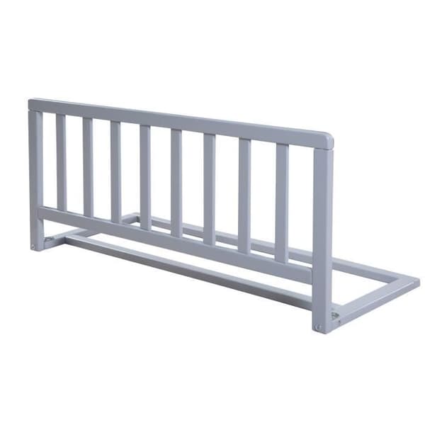 ROBA Puinen sängynlaita 90 cm - Putoamissuoja vauvoille ja lapsille - Harmaa