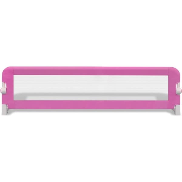 vidaXL Sängskena för barn 2 st rosa 150x42 cm