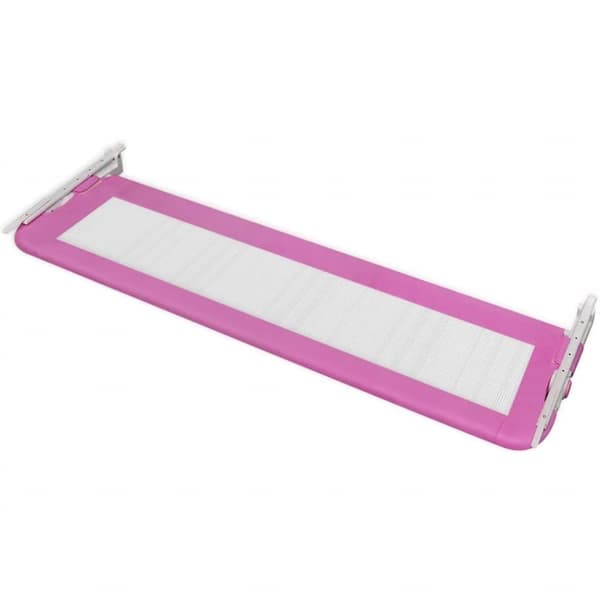 vidaXL Sängskena för barn 2 st rosa 150x42 cm