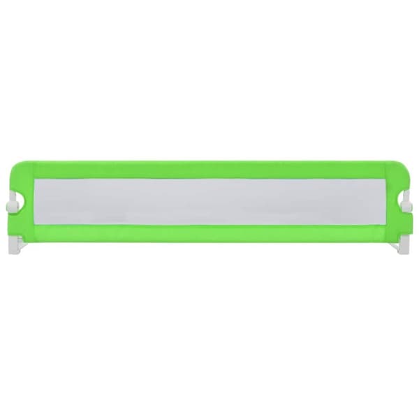 vidaXL sengegelænder til barneseng 180 x 42 cm polyester grøn