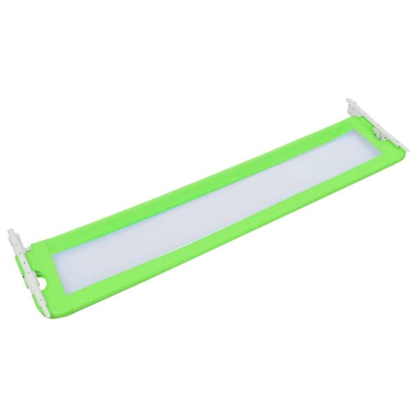 vidaXL sengegelænder til barneseng 180 x 42 cm polyester grøn