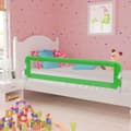 Miniatyrbillede 1 af 7: vidaXL sengegelænder til barneseng 180 x 42 cm polyester grøn