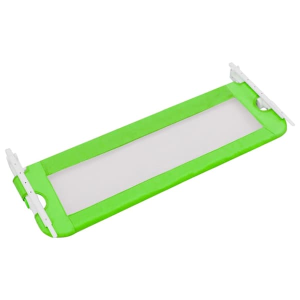 vidaXL sengegelænder til barneseng 120 x 42 cm polyester grøn