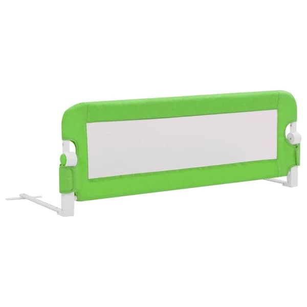 vidaXL sengegelænder til barneseng 120 x 42 cm polyester grøn