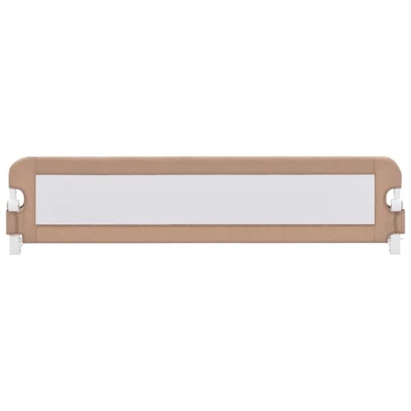 vidaXL Turvalaita sänkyyn taupe 180x42 cm polyesteri