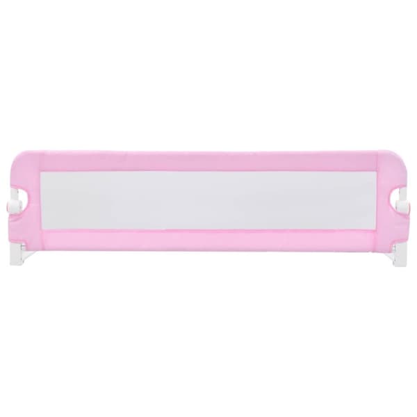 vidaXL sengegelænder til barneseng 120 x 42 cm polyester pink