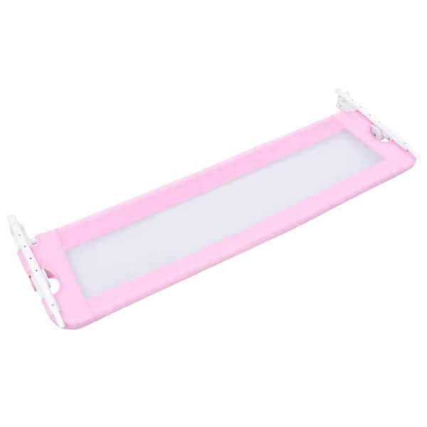 vidaXL sengegelænder til barneseng 120 x 42 cm polyester pink