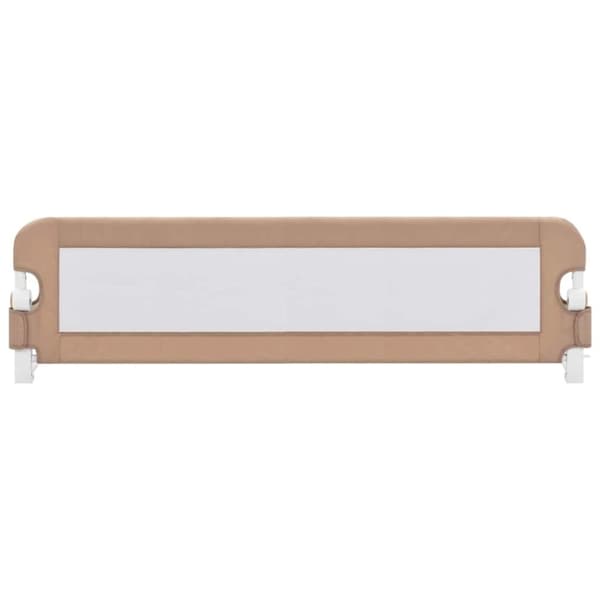 vidaXL Sängskena för barn taupe 150x42 cm polyester