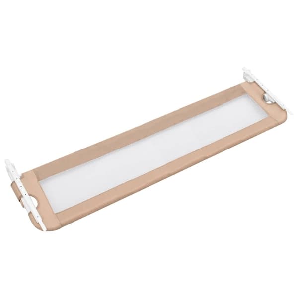 vidaXL Sängskena för barn taupe 150x42 cm polyester