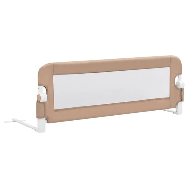 vidaXL Sängskena för barn taupe 120x42 cm polyester