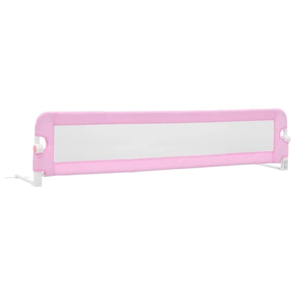 vidaXL Sängskena för barn rosa 180x42 cm polyester