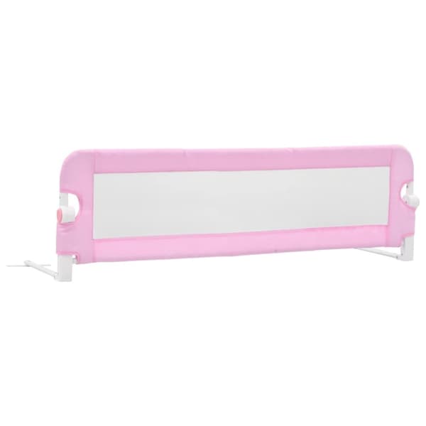 vidaXL Sengehest småbarn rosa 120x42 cm polyester