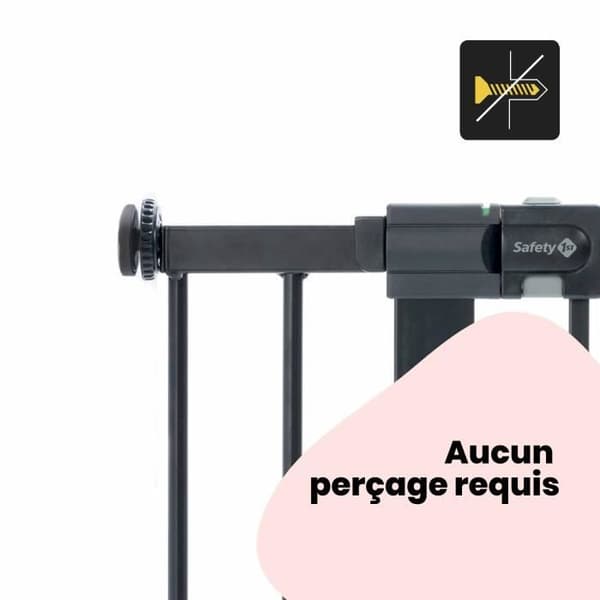 Förlängning för U-PRESSURE metallbarriärer 14 CM metall Svart