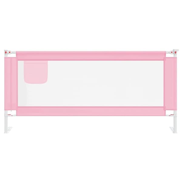 vidaXL sengegest til børneseng 200x25 cm stof pink