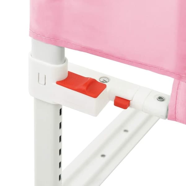 vidaXL sengegest til børneseng 200x25 cm stof pink