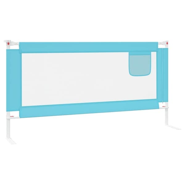 vidaXL sengehest til børneseng 180x25 cm stof blå
