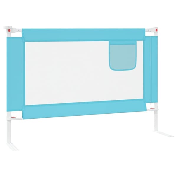 vidaXL sengehest 100x25 cm stof blå
