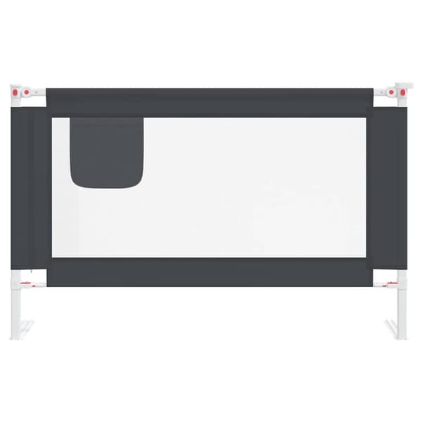 vidaXL Sengehest småbarn mørkegrå 120x25 cm stoff
