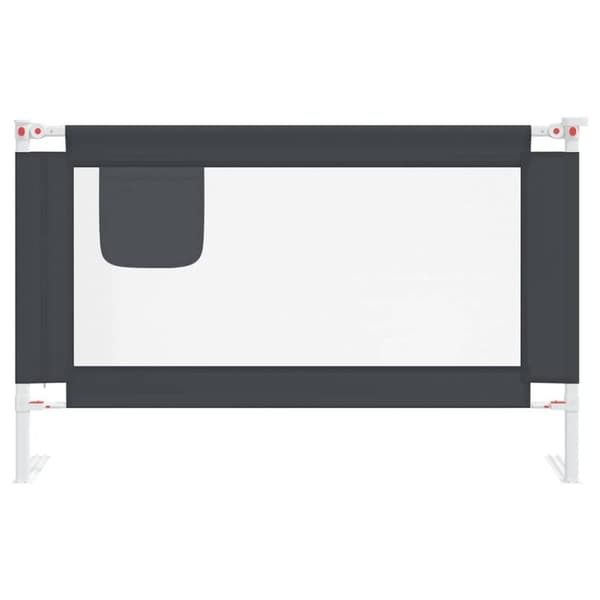 vidaXL Sengehest småbarn mørkegrå 120x25 cm stoff