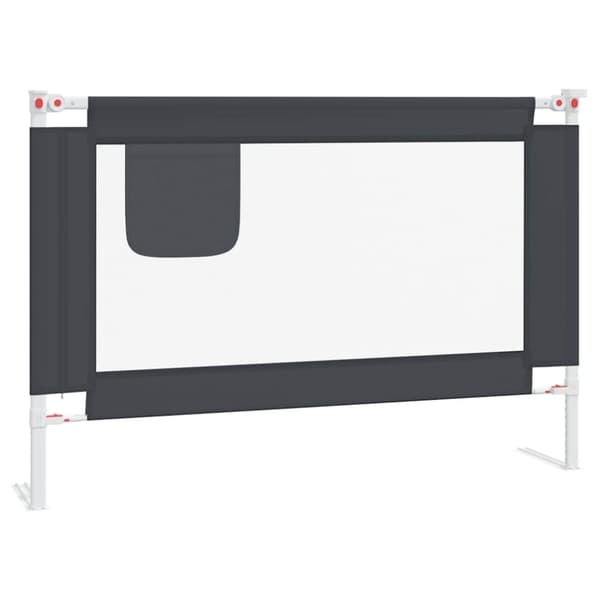 vidaXL sengehest 100x25 cm stof mørkegrå