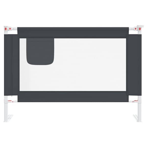 vidaXL sengehest 100x25 cm stof mørkegrå