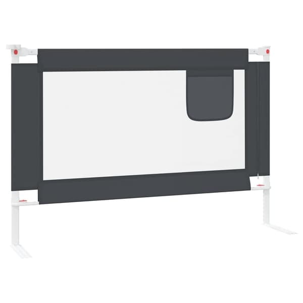 vidaXL sengehest 100x25 cm stof mørkegrå