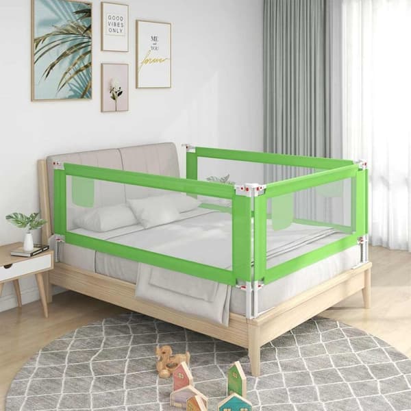 vidaXL sengehest 190x25 cm stof grøn