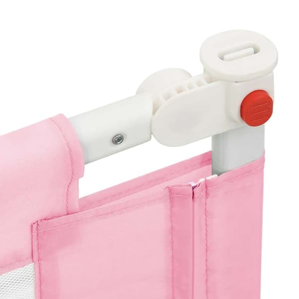 vidaXL Sengehest småbarn rosa 90x25 cm stoff