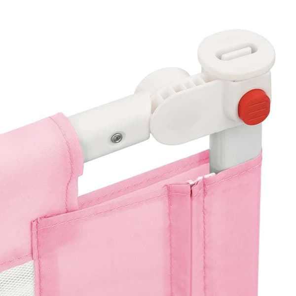 vidaXL Sengehest småbarn rosa 90x25 cm stoff
