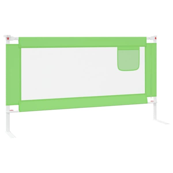 vidaXL Sängskena för barn grön 160x25 cm tyg