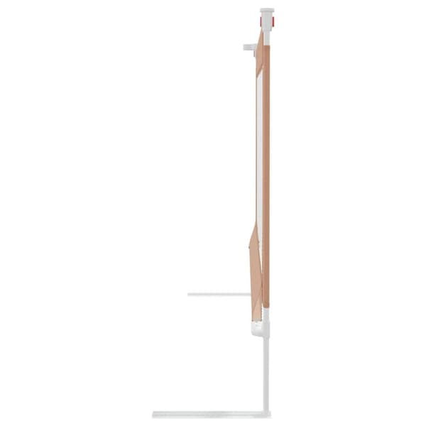 vidaXL Sängskena för barn taupe 200x25 cm tyg