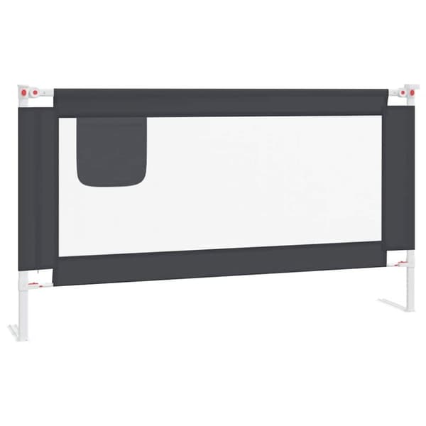 vidaXL Sengehest småbarn mørkegrå 150x25 cm stoff