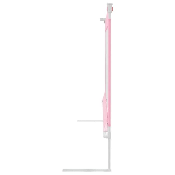 vidaXL Sängskena för barn rosa 190x25 cm tyg